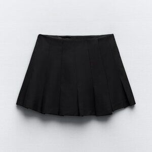Zara Black Pleated Skirt Small